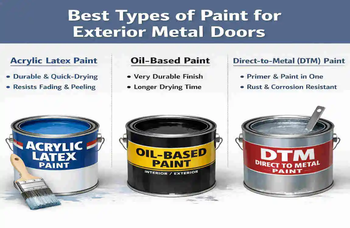 what type of paint to use on exterior metal door
