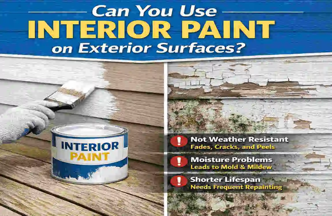 can you use interior paint on exterior