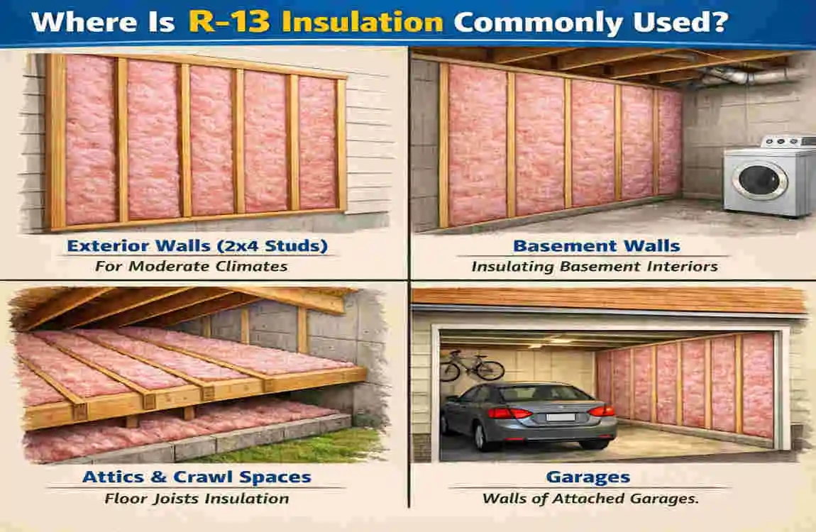 is r 13 insulation good for exterior walls