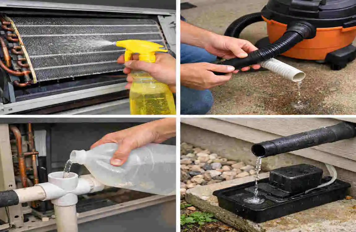 should my exterior ac drain pipe be dripping water