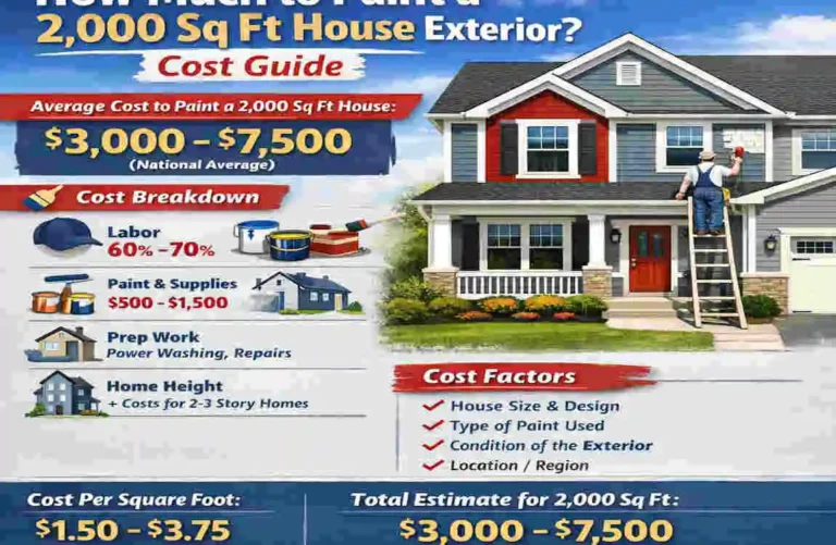 how much to paint a 2000 sq ft house exterior