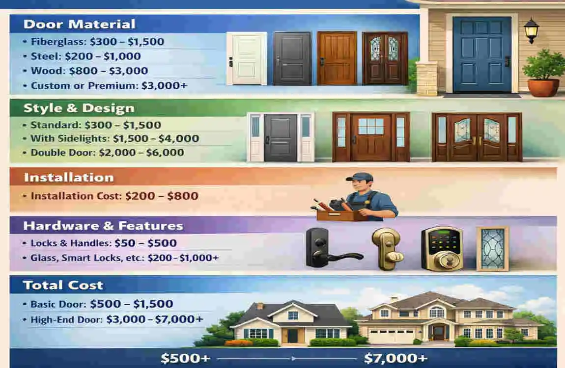 how much does a new front door cost