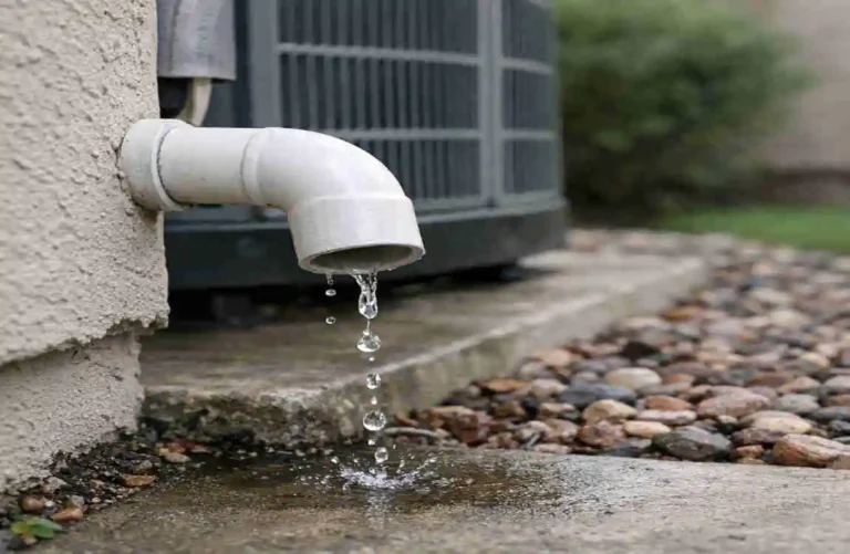 Should an AC Drain Pipe Drip Water Outside Exterior should my exterior ac drain pipe be dripping water