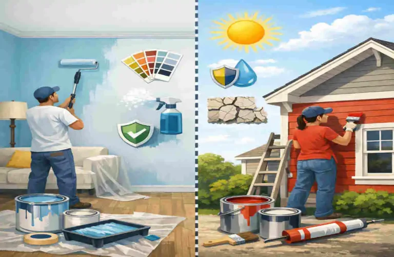 what's difference between interior and exterior paint