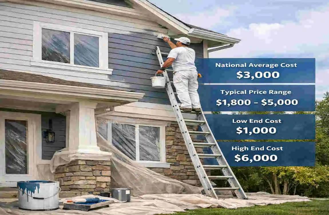what is the average cost to paint a house exterior