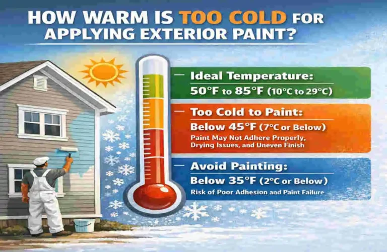 how warm does it need to be to paint exterior