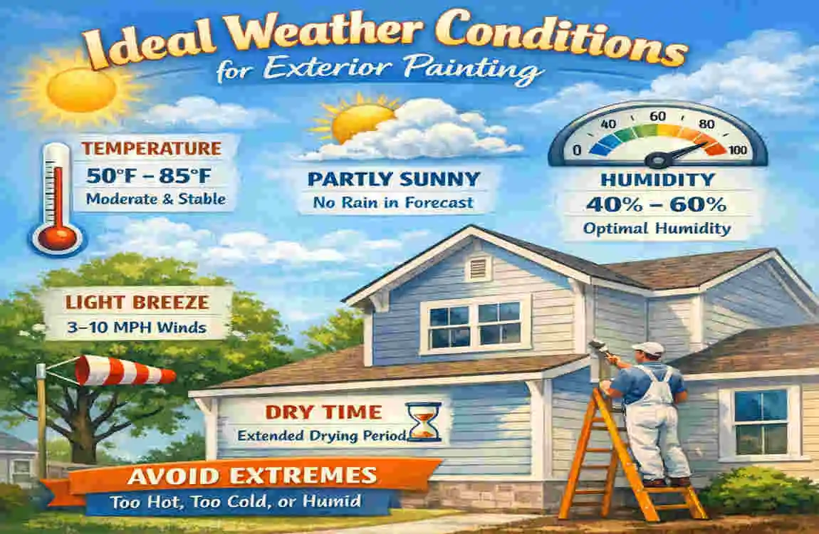 how warm does it need to be to paint exterior