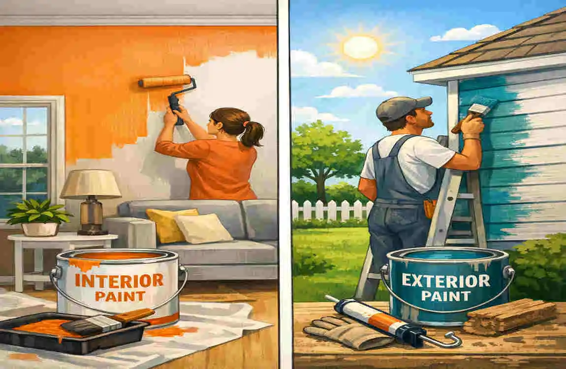 what's difference between interior and exterior paint