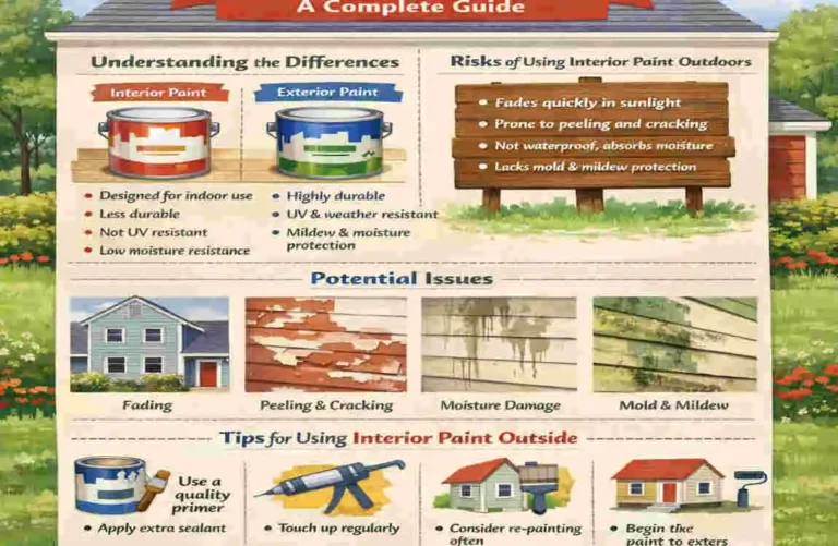 can i use interior paint on the exterior
