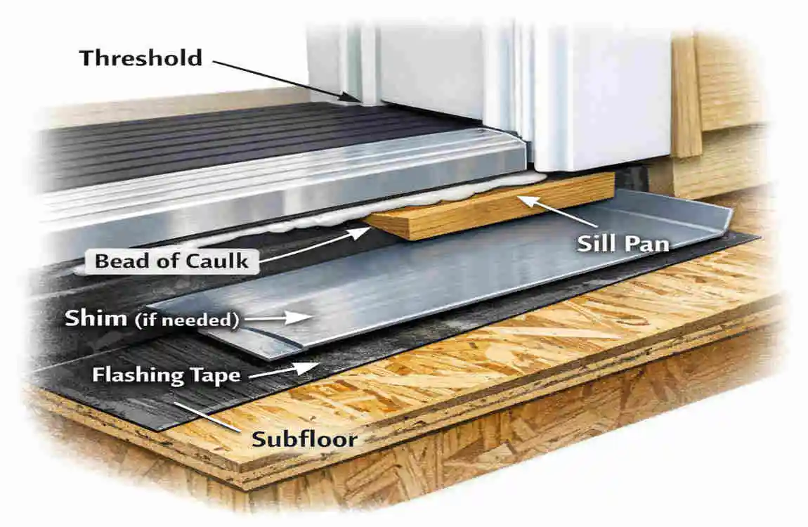 What to Put Under an Exterior Door Threshold