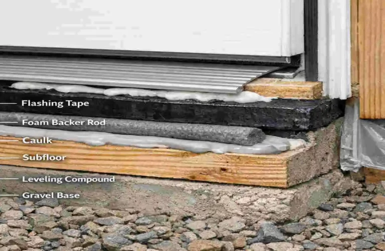 What to Put Under an Exterior Door Threshold