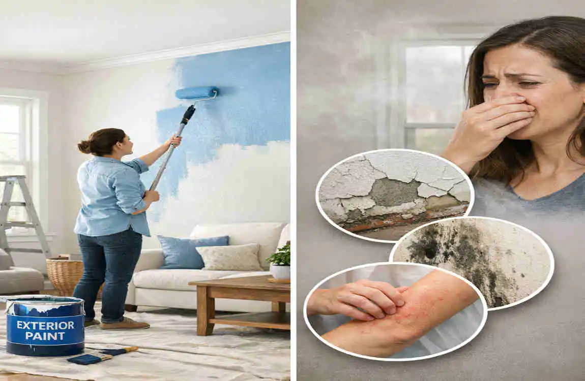 can you use exterior paint on the interior