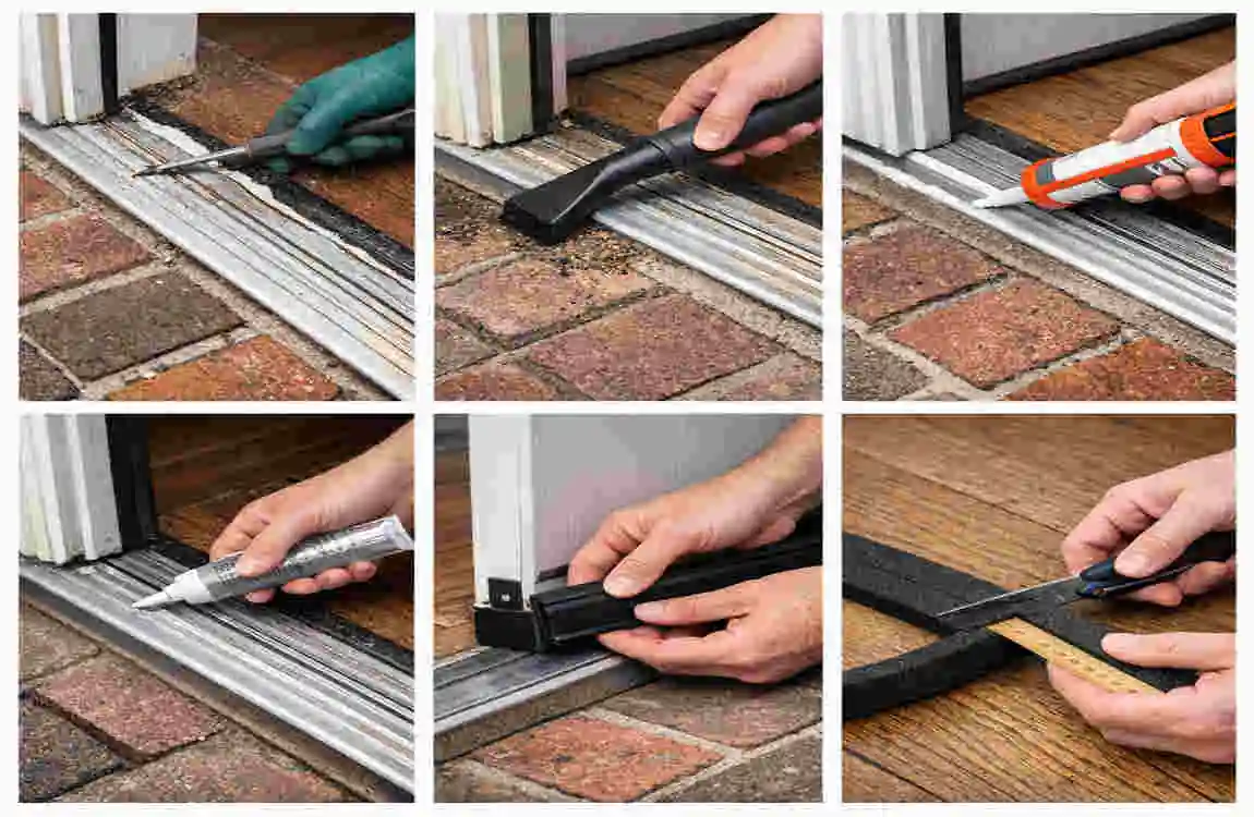 What to Put Under an Exterior Door Threshold