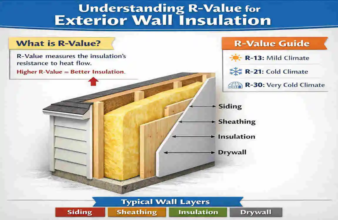 what r value insulation for exterior walls