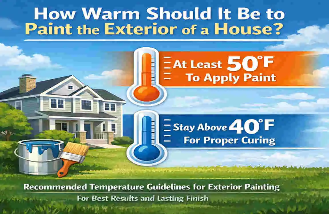how warm does it need to be to paint exterior