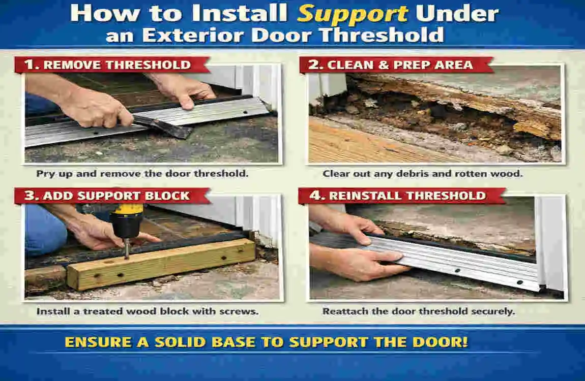 What to Put Under an Exterior Door Threshold