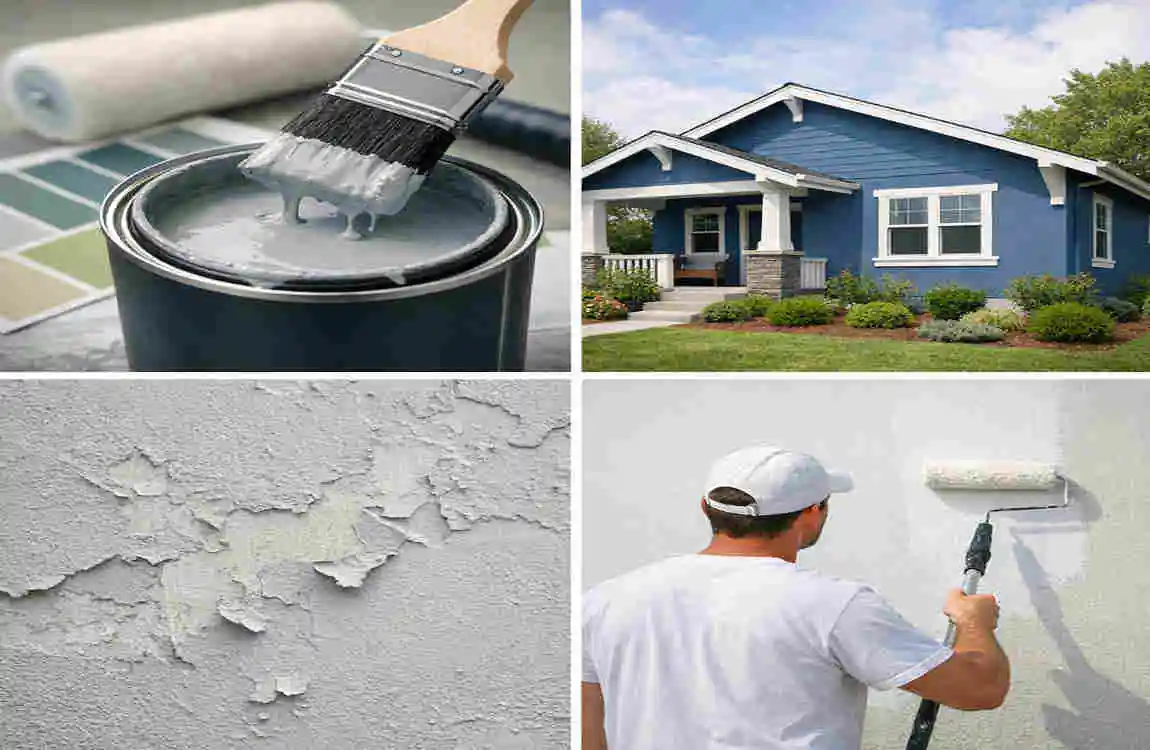 is flat paint good for exterior