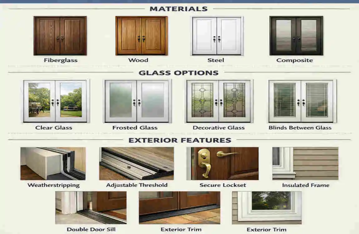 prehung double french doors exterior