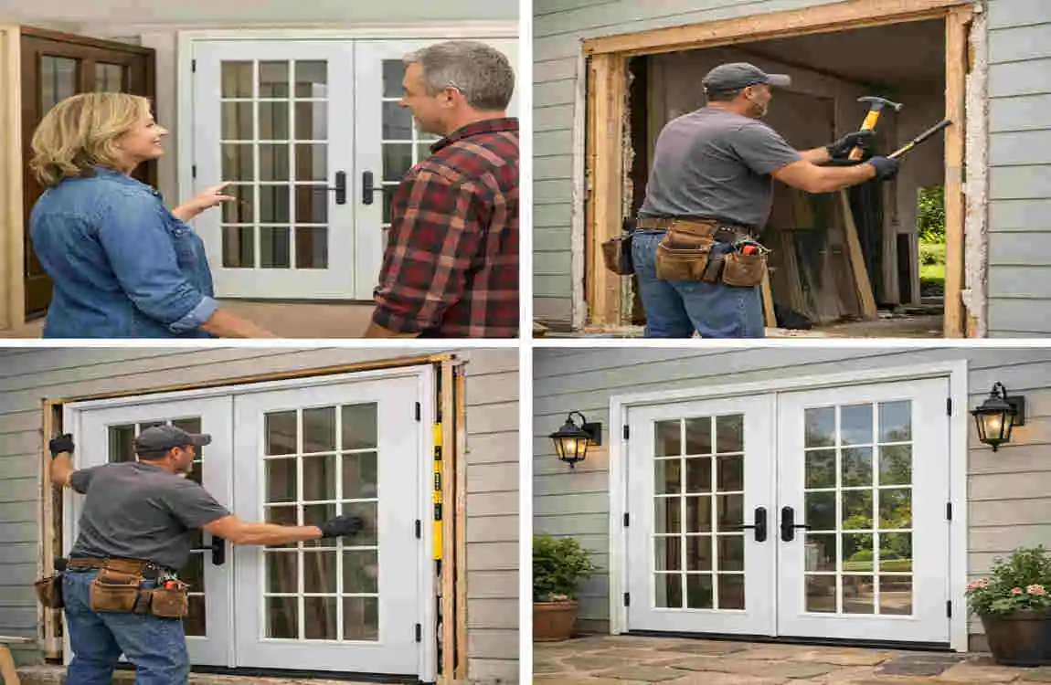 double french doors exterior