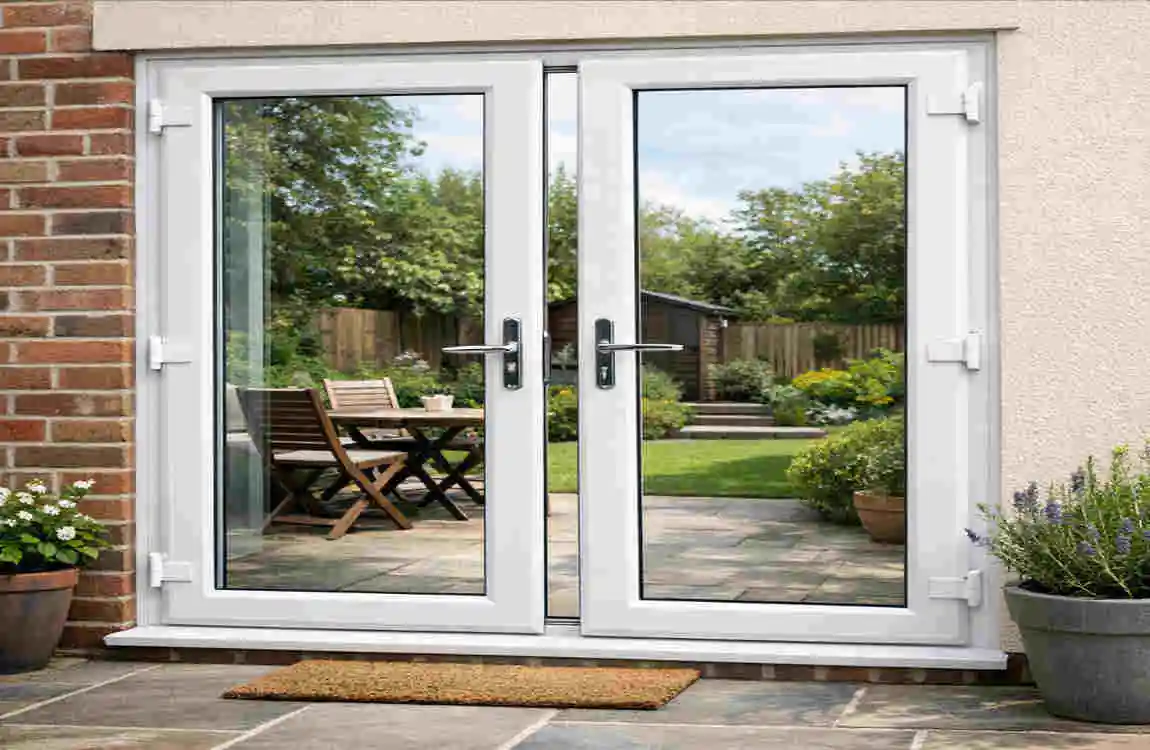 upvc double french doors exterior