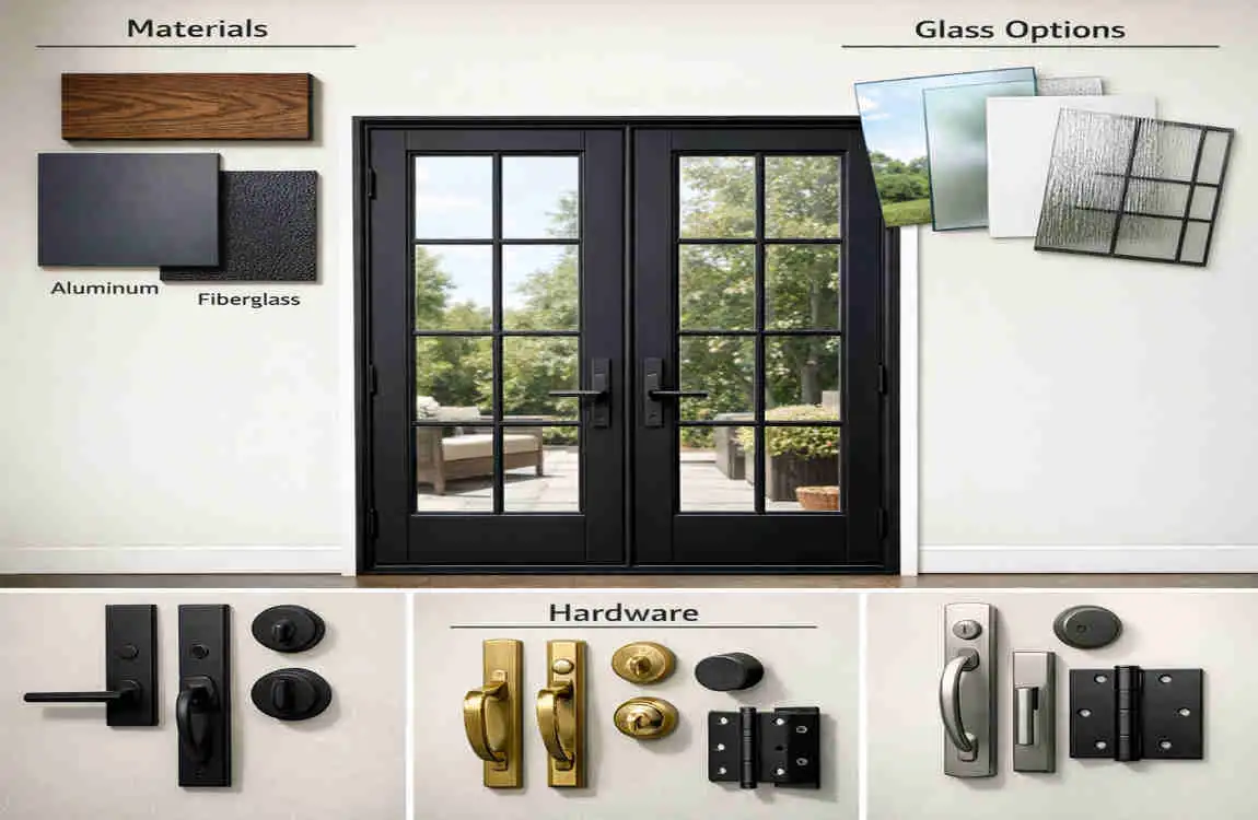 Black Double French Doors