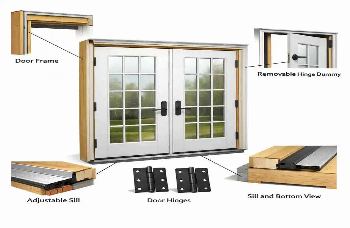 prehung double french doors exterior