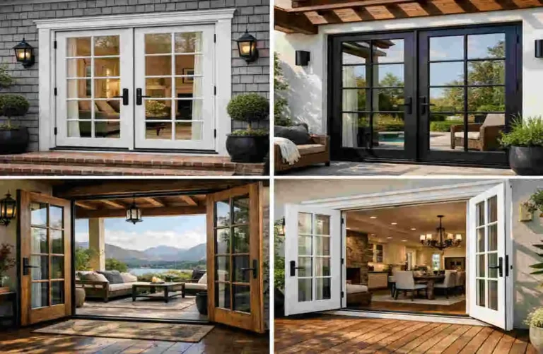 patio double french doors exterior