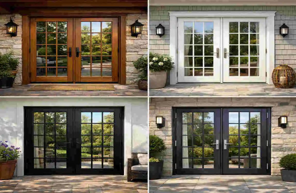 double french doors exterior