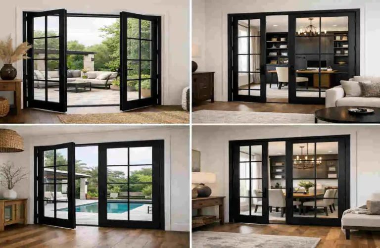 Black Double French Doors
