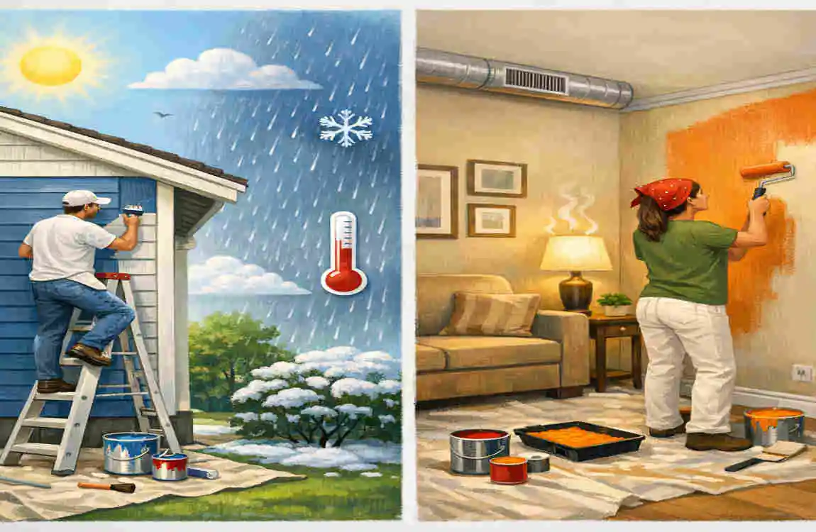 can you use exterior paint interior